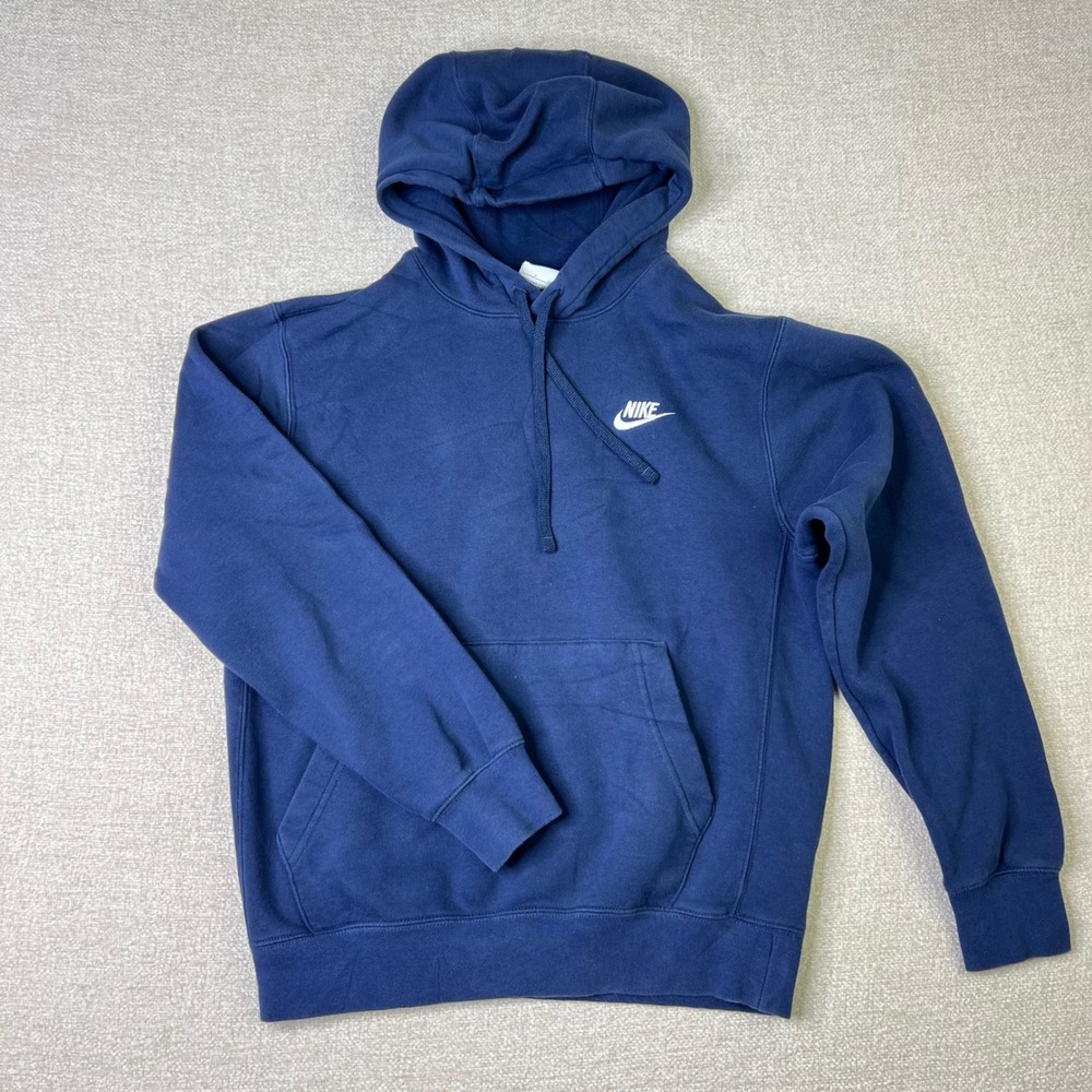 Nike Mens Sportswear Club Fleece Hoodie Navy Blue Mens Small Athletic Sports Gym